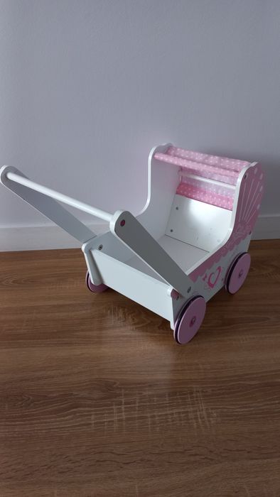 Wózek dziewczęcy z daszkiem