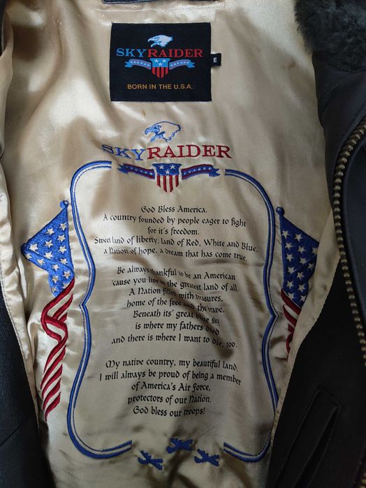 Blusão da Força Aérea Americana em pele