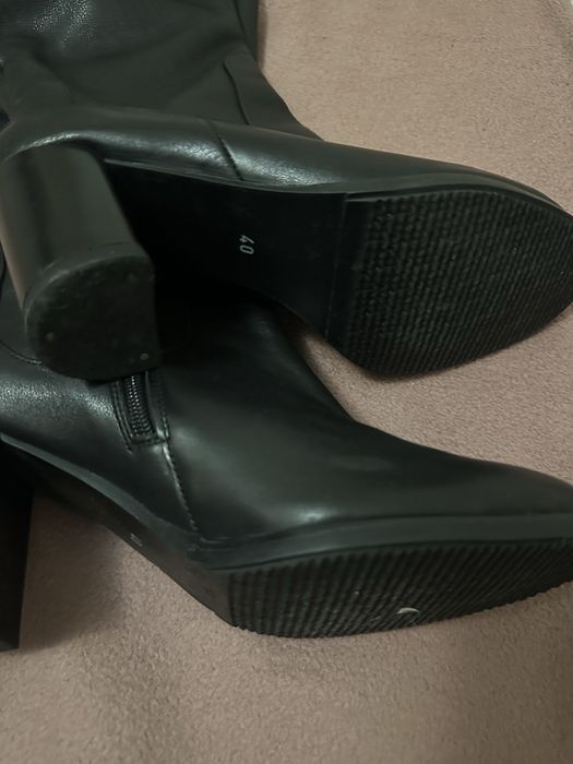 Сапоги труби шкіряні