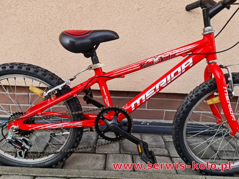 Rower dziecięcy MERIDA koła 20 SHIMANO okazja rabat ALUMINIUM WYSYŁKA