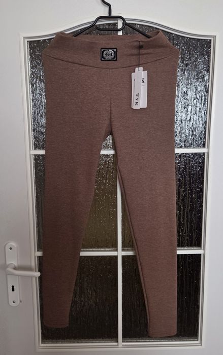 Legginsy Damskie Brązowe L/XL 38