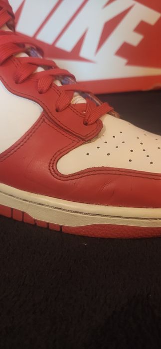 Nike dunk retro high university red/white