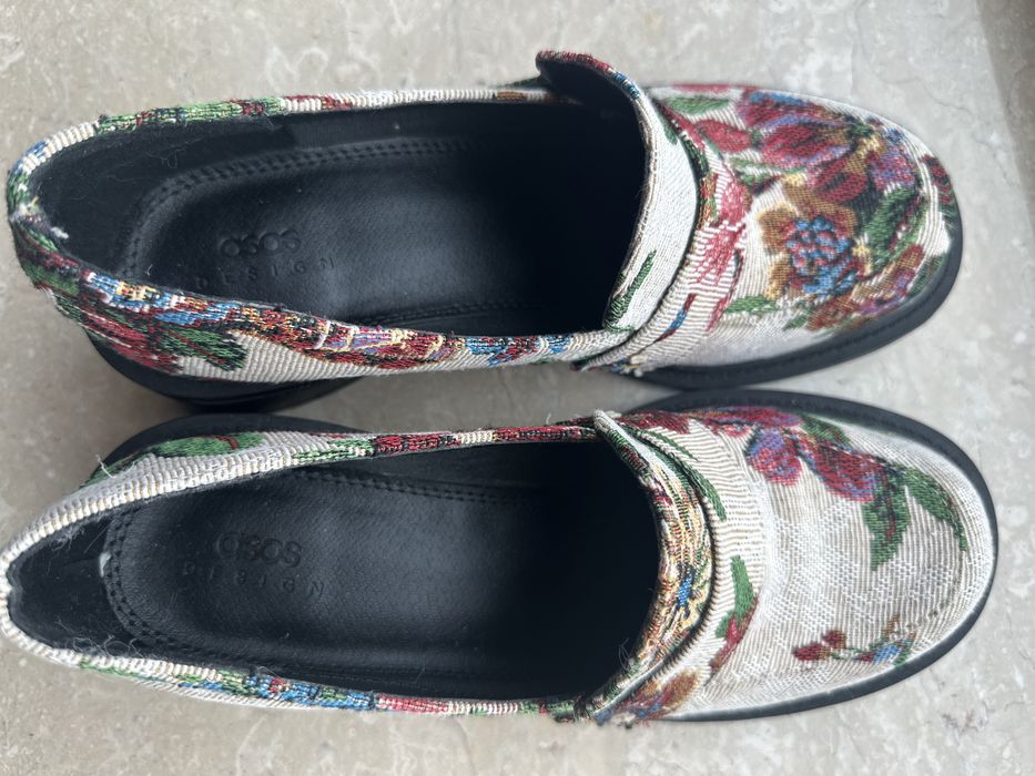 Туфлі ASOS, 37 р, нові, гобелен+штучна шкіра