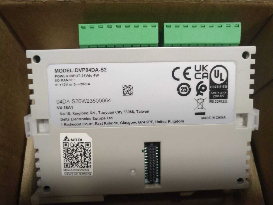 Sterownik PLC Delta - tylko rozszerzenia analogowe