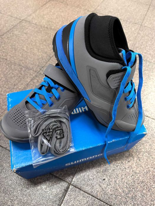 Sapatos Ciclismo Shimano SH-AM701 Cinza/Azul