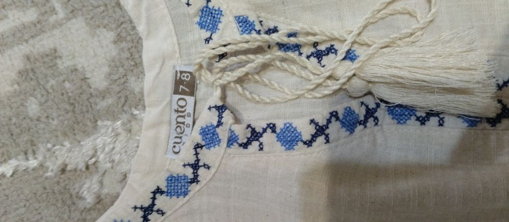 Вишиванка сорочка для дівчинки 7-8 р.
