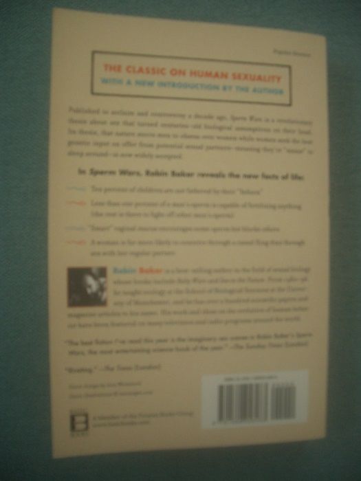 Psicologia Evolucionista: "Sperm Wars", Robin Baker (BESTSELLER)