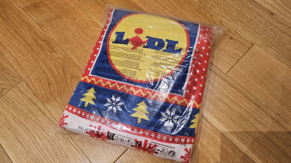 LIDL sweter świąteczny XL 56/58 (czerwony, męski)