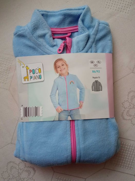 Pocopiano lekka bluza dziecięca rozpinana r 86/92 Nowa