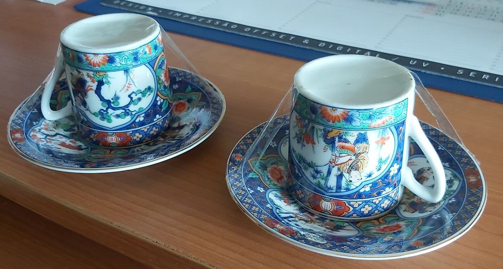 Conjunto 2 chávenas de café (japonesas)