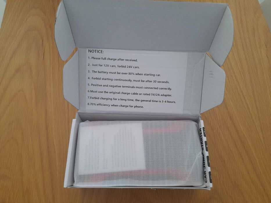 Booster de arranque bateria 12v / iniciador de baterias portátil