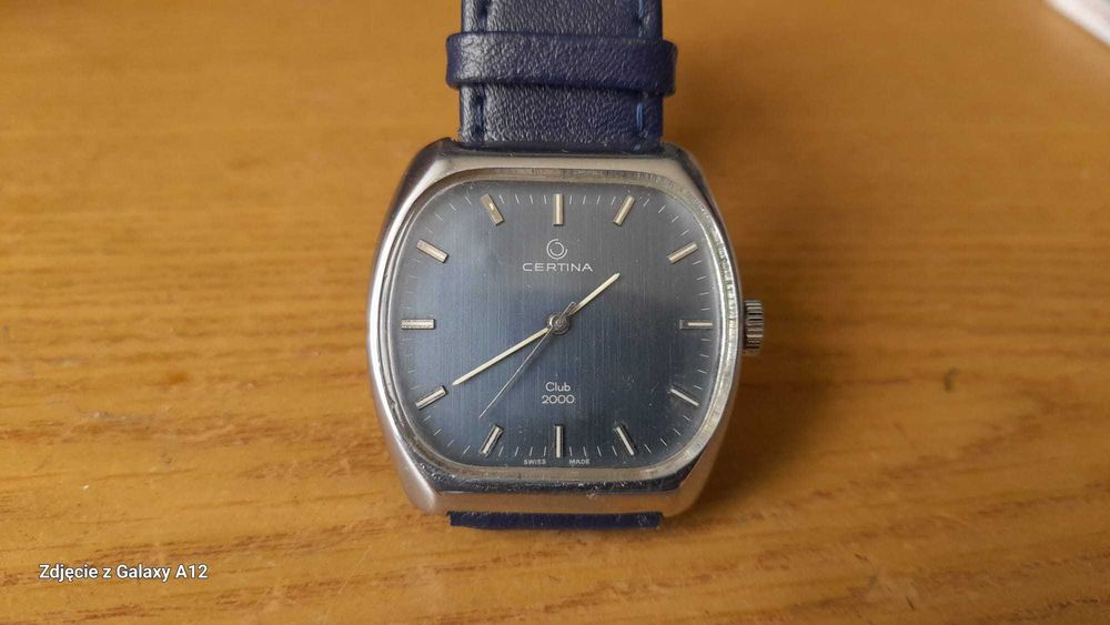 Certina Club 2000 blue, męski zegarek vintage z lat 70-tych
