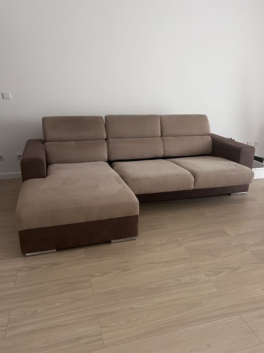 Sofá de 3 lugares com Chaise Lounge