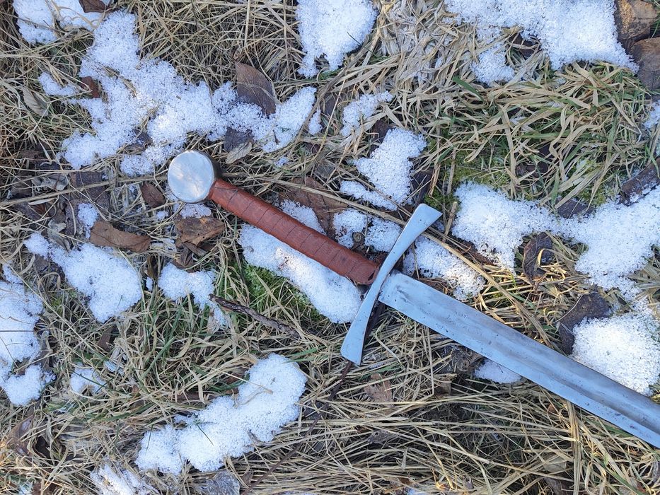 Miecz dwuręczny rycerski bojowy