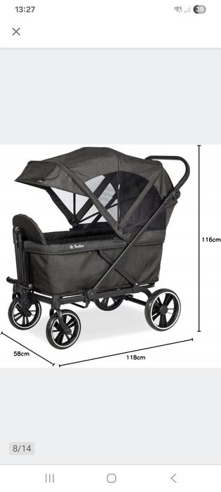 Pinolino wózek transportowy plażowy składany do transportu dzieci i nie tylko CRUISER