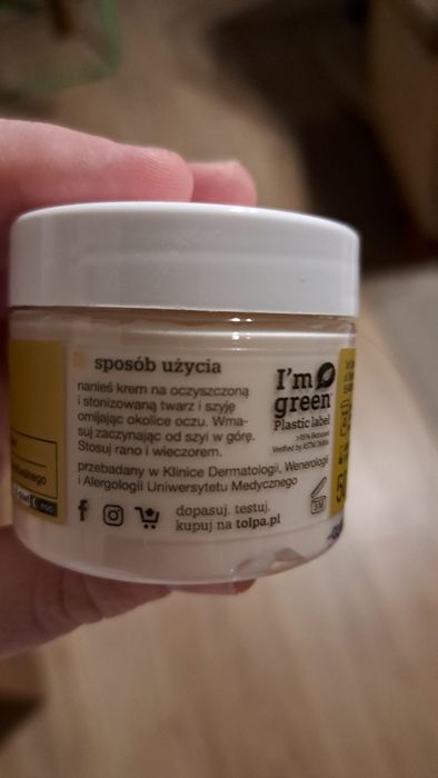 Krem nawilżający krem wygładzający do twarzy Tołpa Green Oils