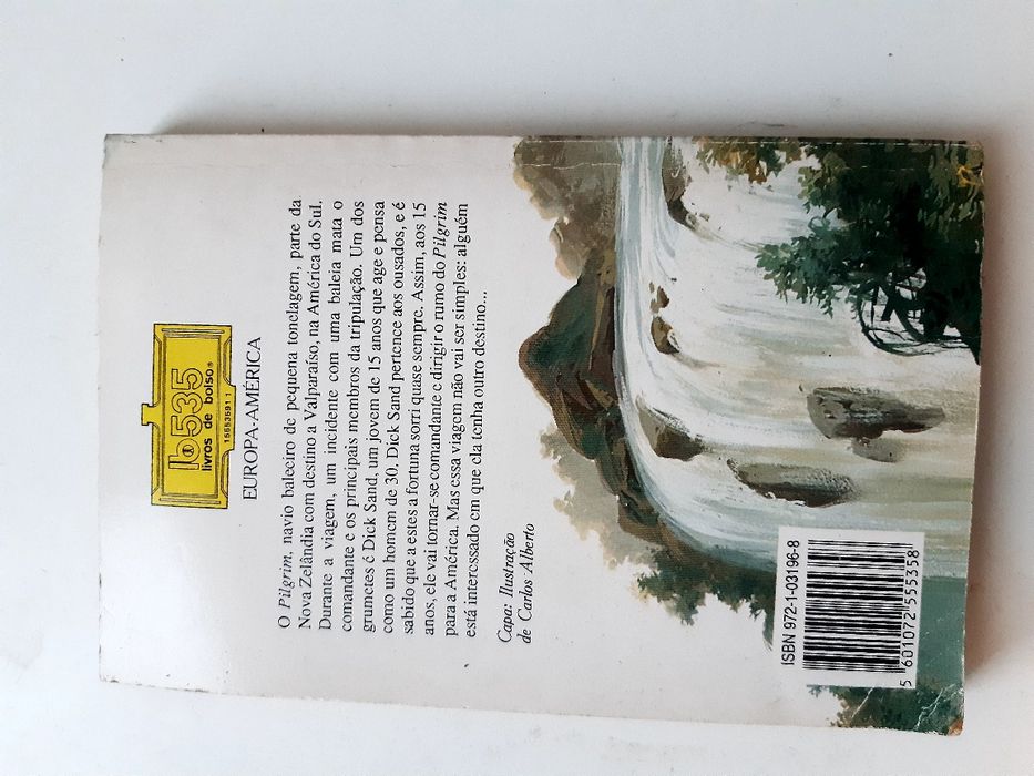 Livros colecção Júlio Verne Um capitão de quinze anos"