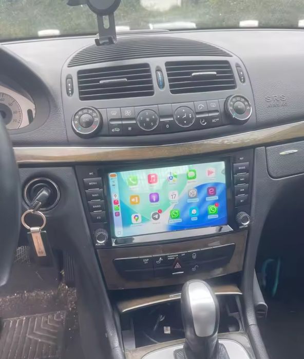 Radio Android 7" Mercedes E W211 (4+32 GB) + CARPLAY e Android auto