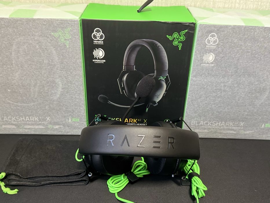 Гарантія‼️ Razer Blackshark V2 X ігрові навушники проводні геймерські
