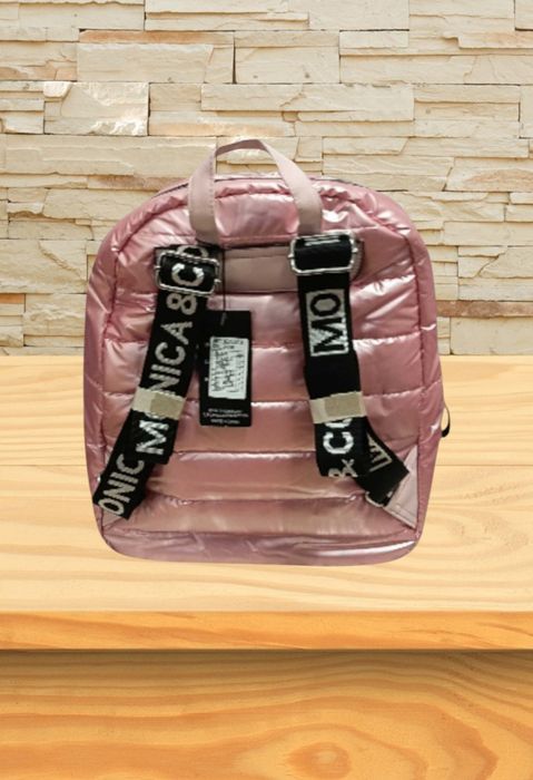 Pikowany plecak damski pudrow Monica Coy róż modny