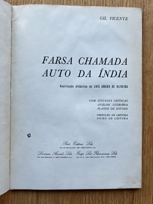 Livro “Farsa chamada Auto da Índia”