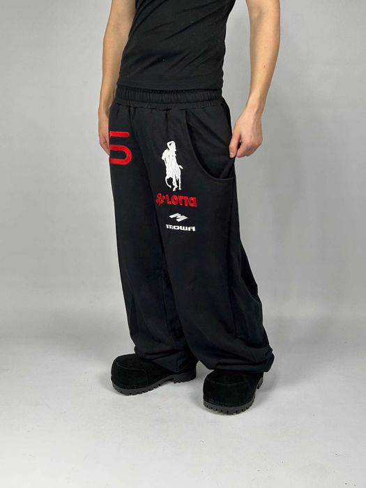 Штани Mowalola Atlanta black спортивки чорні sweatpants штаны черные