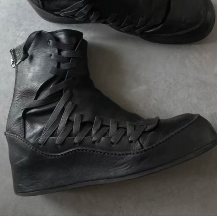 Julius 14SS Runway Stripe Boots