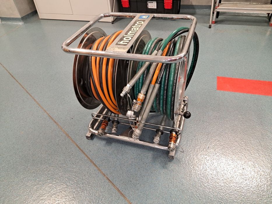 Węże hydrauliczne na zwijadłach