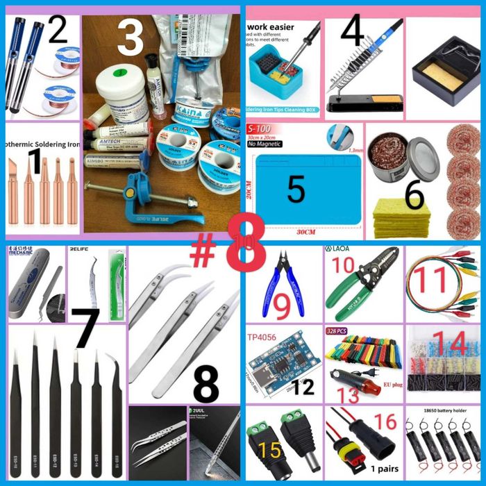 Набор для пайки. Паяльник.