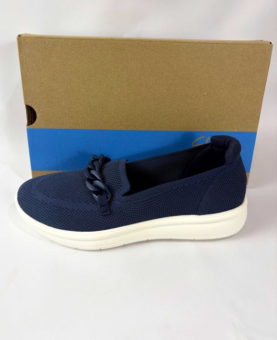 Жіночі легкі текстильні мокасини сліпони Clarks Ezrinn 42 розмір