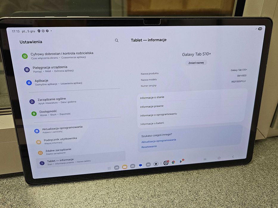 Tablet Samsung Galaxy Tab S10+ SM-X820  12 / 512 GB Gwarancja