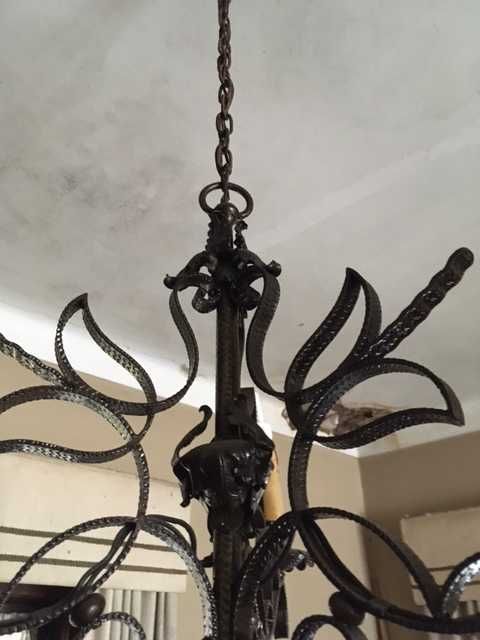 2 Lustres / Candeeiros de tecto iguais de 3 Lâmpadas cada