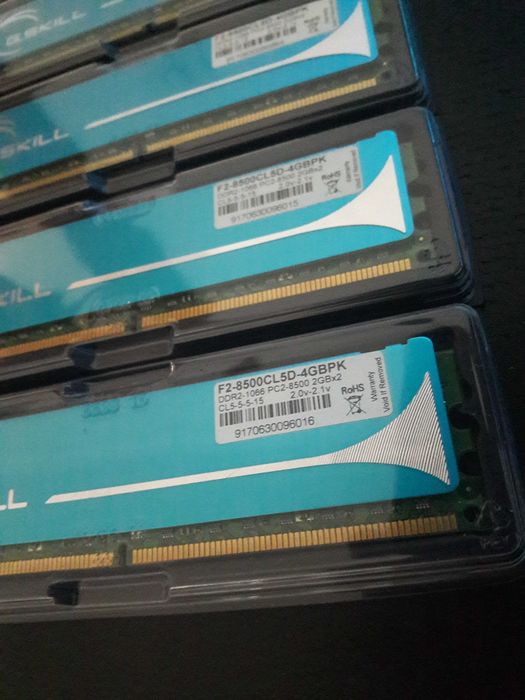 G.SKILL 4x2GB RAM F2-8500CL5 1066Mhz [COMO NOVAS]64564064476801121