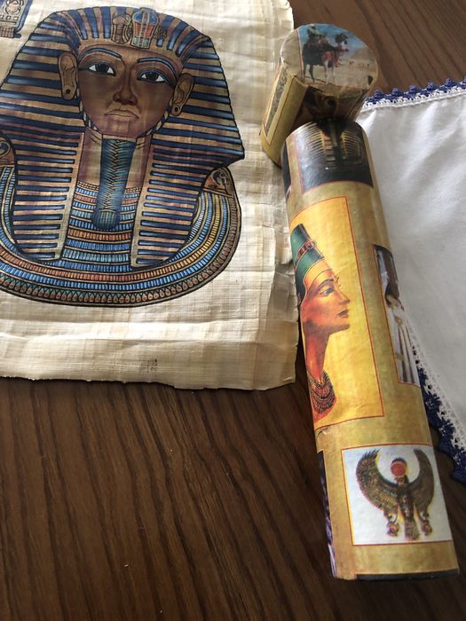 Egyptian Papyrus with Box and Frame64586075565443123