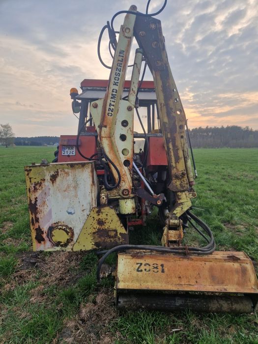 Kosiarka bijakowa na wysiegniku mulczer