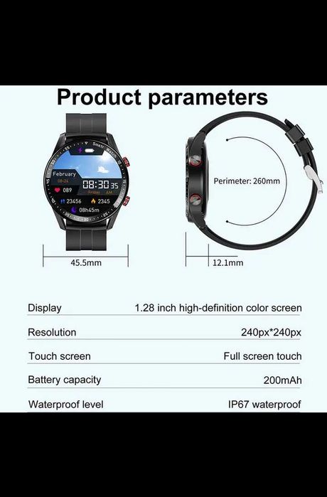 Смарт годинник для занять спортом Bluetooth Smart Watch Men