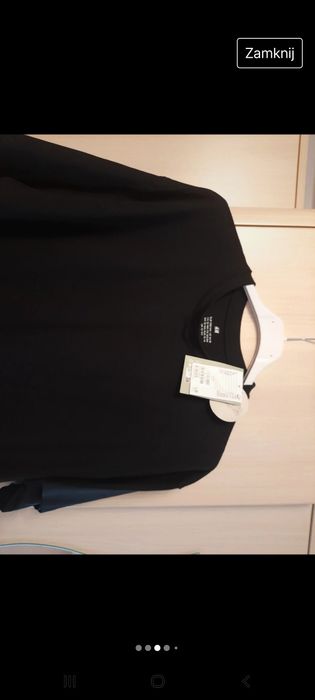 T-shirt czarny 158/164/170 H&M