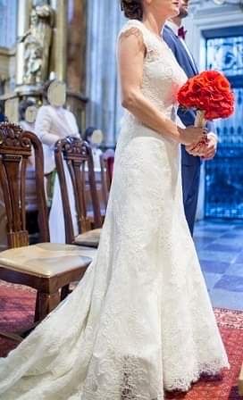 Suknia ślubna rybka wzór Allure Bridals 9000 rozm. 34