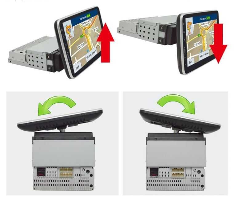 Radio 1 DIN Android ajustável – 13 polegadas – GPS WIFI Bluetooth