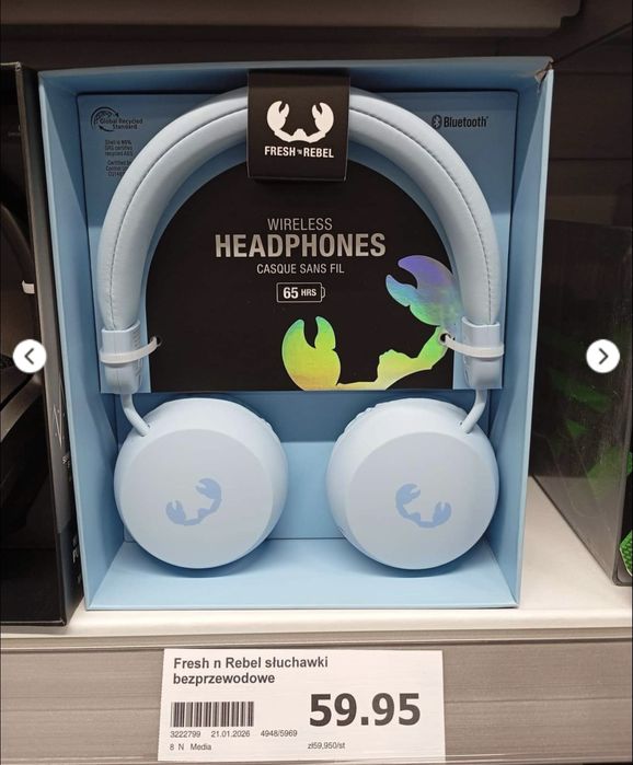 Auriculares sem fios , 65h de duracao