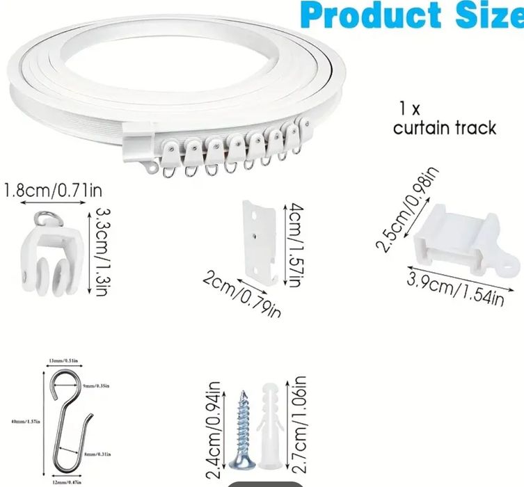 Nowy elastyczny karnisz 2m  kamper przyczepa