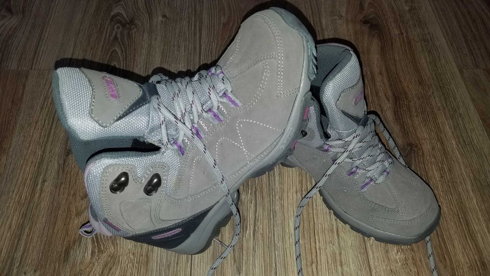 Buty HI-TEC Lynx Trail Mid 38/39 24.5cm Skóra* wodoodporne trekkingowe