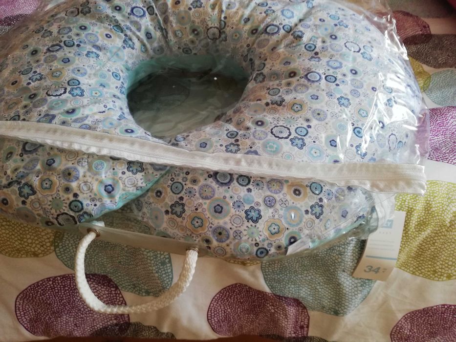 Almofada amamentação da zippy azul