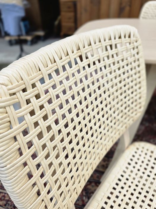 VOXLÖV bambusowy jasny stół  + 4 krzesła Ikea #2139 Stylowy Węgrow
Stó