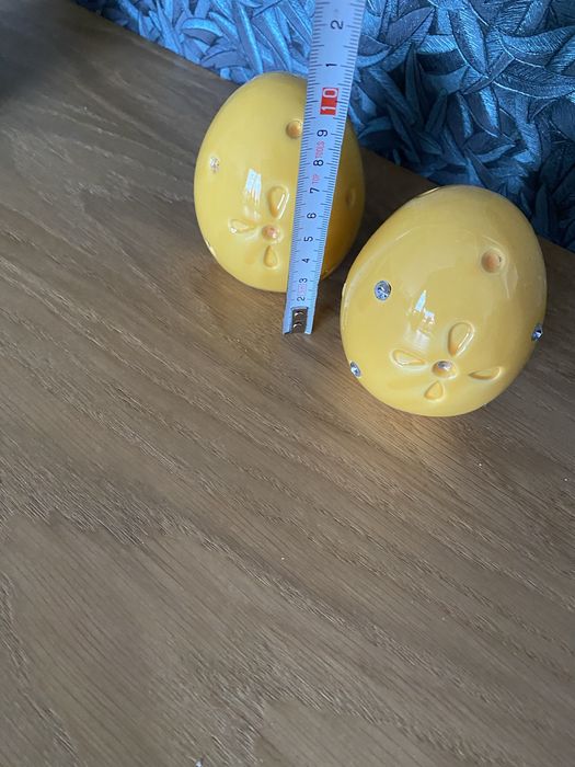 Dekoracje ceramiczne pisanki wielkanocne 2 szt