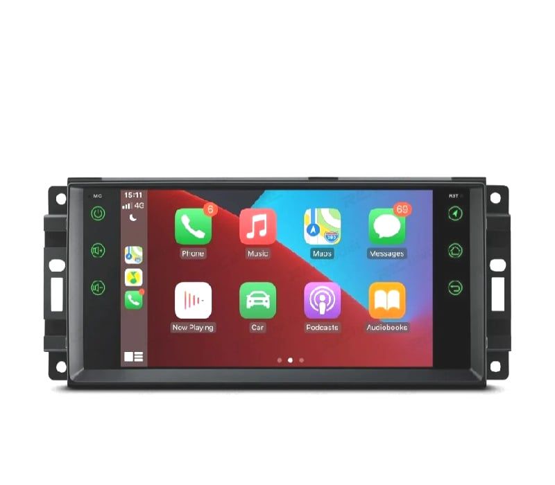 AUTO RÁDIO GPS ANDROID 10 PARA DODGE JEEP CHRYSLER 07-11