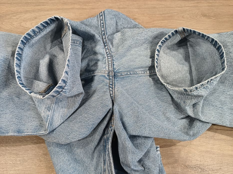 Jeansy damskie roz. 42 Divided H&M straight leg z wysokim stanem 170cm