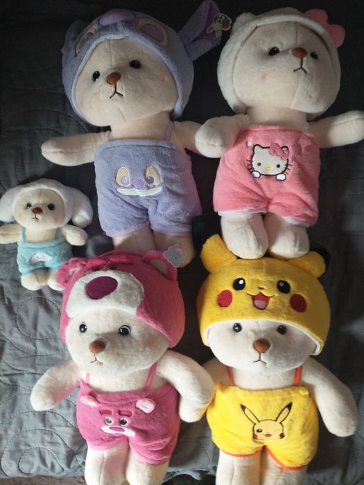 Duży miś 55 cm w stroju Pikachu pokemon nowa maskotka