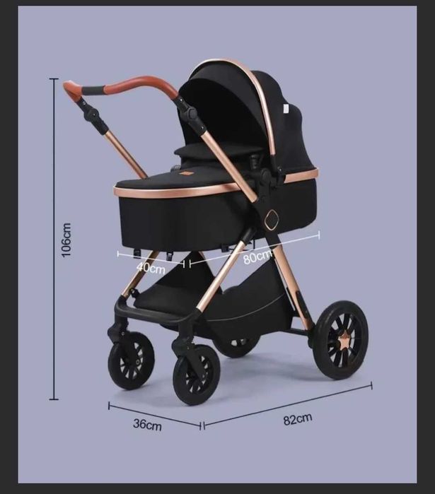 Універсальна коляска трансформер 3 в 1 Kidilo H2D (Grey)