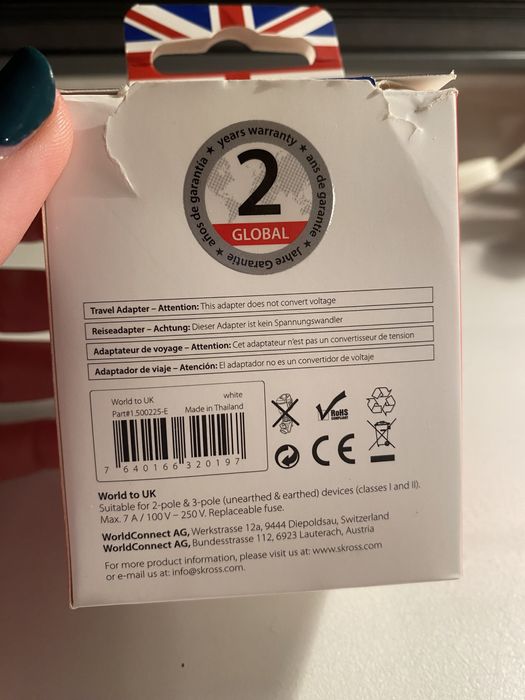 Adaptador de tomada UK